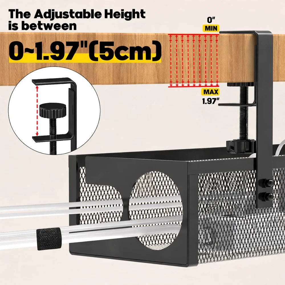 Premium 25” Cable Management Tray for Modern Workspaces