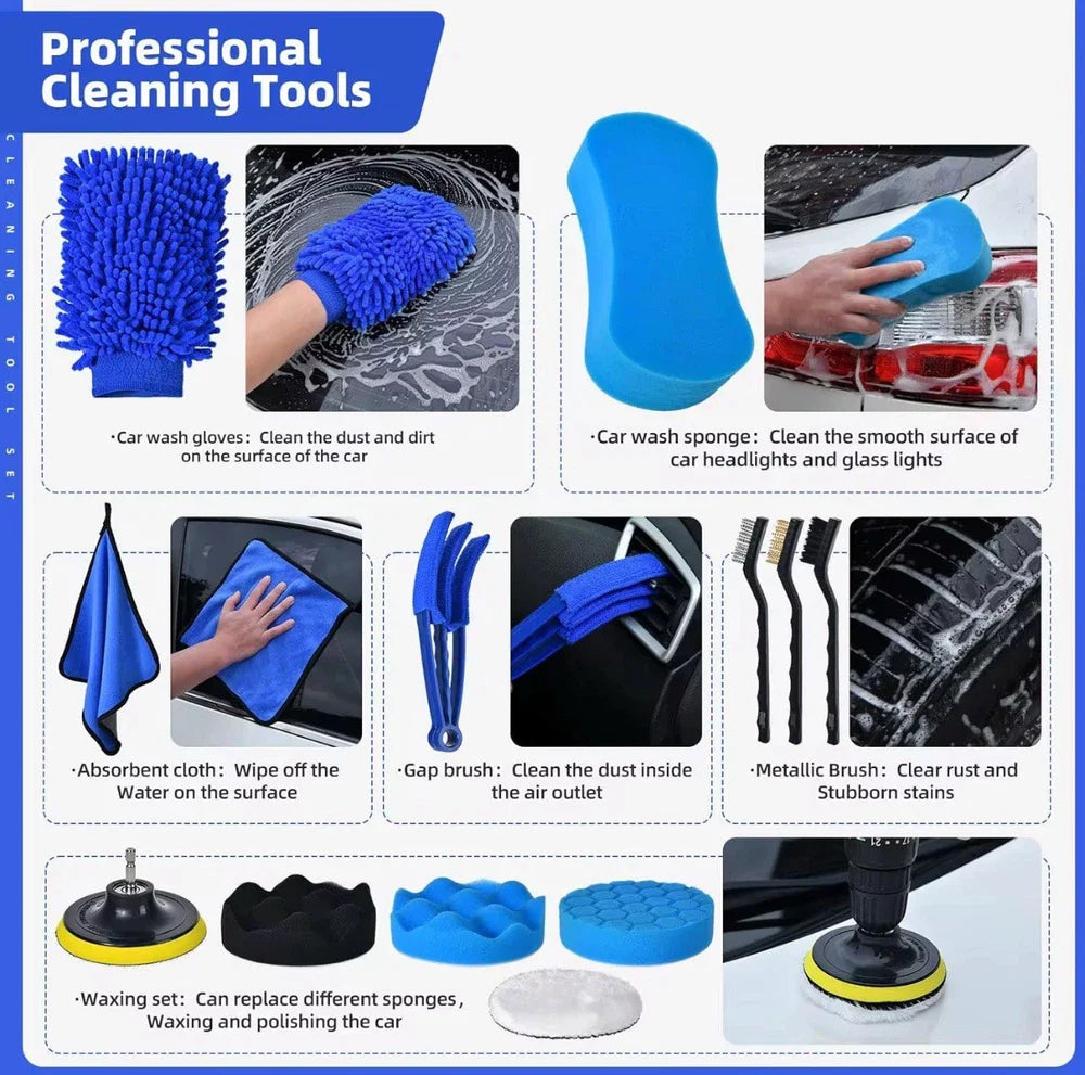 The Ultimate 29 Piece All-In-One Car Cleaning Solution