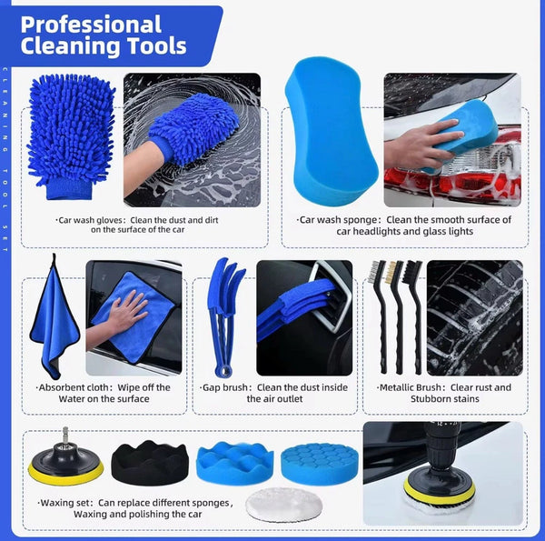 The Ultimate 29 Piece All-In-One Car Cleaning Solution