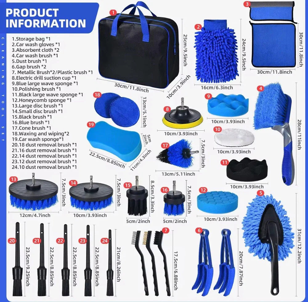 The Ultimate 29 Piece All-In-One Car Cleaning Solution
